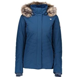 Obermeyer Tuscany II Women’s Winter Jacket Parka size 6 Small Blue Ski